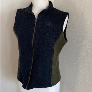 Icebreaker outer 100% felted merino wool vest
